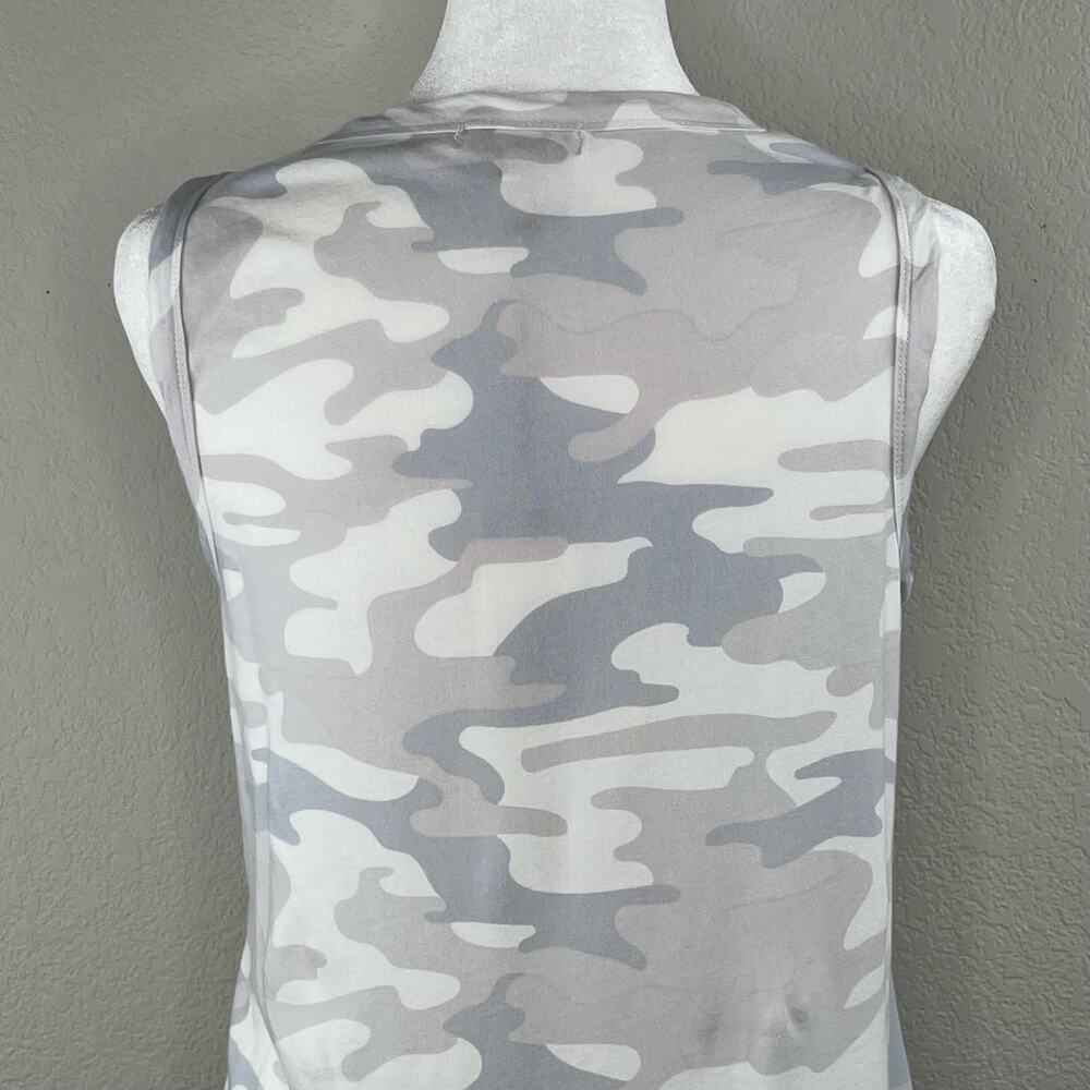 Z Supply Camo Avery Tank Dress Dove Gray Sleeveless Mini Cotton Casual NWT Large - Picture 7 of 13
